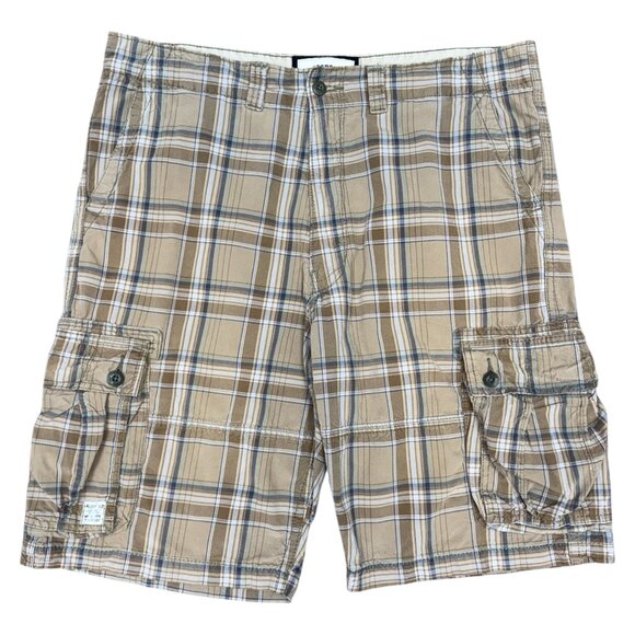 Men's LEVI'S Authentics‎ Signature MADE TO FIT Cargo Shorts Plaid- Size W40 - Picture 1 of 13